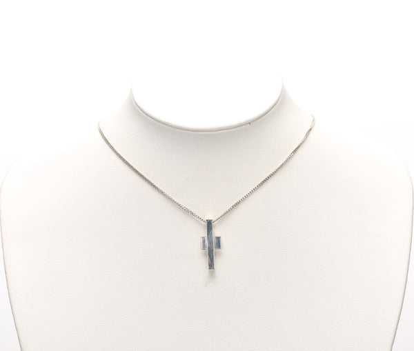 グッチ SV925 シルバー クロス ネックレス レディース GUCCI 中古