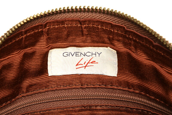 ジバンシー ブラウン レザー アクセサリーポーチ レディース Givenchy 中古