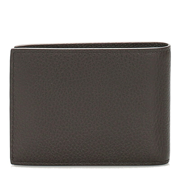 グッチ 333042 ブラウン 茶 レザー 二つ折り財布 メンズ GUCCI 中古