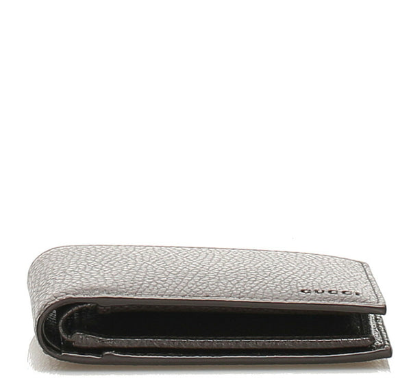 グッチ 333042 ブラウン 茶 レザー 二つ折り財布 メンズ GUCCI 中古