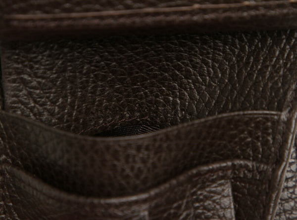 グッチ 333042 ブラウン 茶 レザー 二つ折り財布 メンズ GUCCI 中古