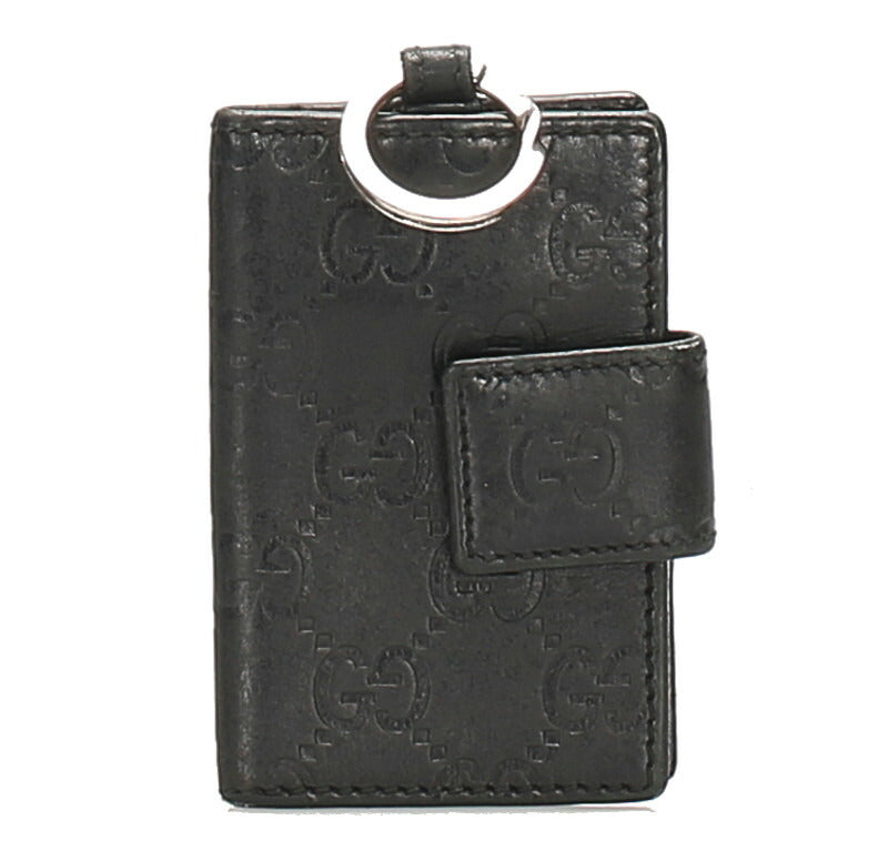 グッチ シマ 162363 ブラック 黒 レザー キーケース ユニセックス GUCCI 中古