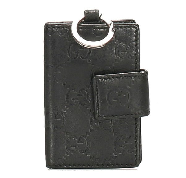 グッチ シマ 162363 ブラック 黒 レザー キーケース ユニセックス GUCCI 中古