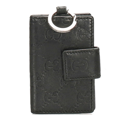 グッチ シマ 162363 ブラック 黒 レザー キーケース ユニセックス GUCCI 中古