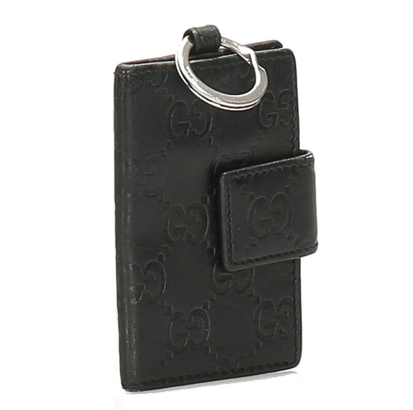 グッチ シマ 162363 ブラック 黒 レザー キーケース ユニセックス GUCCI 中古
