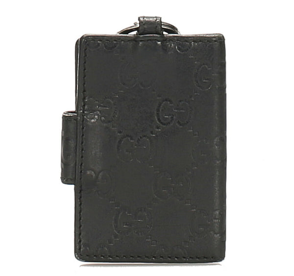 グッチ シマ 162363 ブラック 黒 レザー キーケース ユニセックス GUCCI 中古