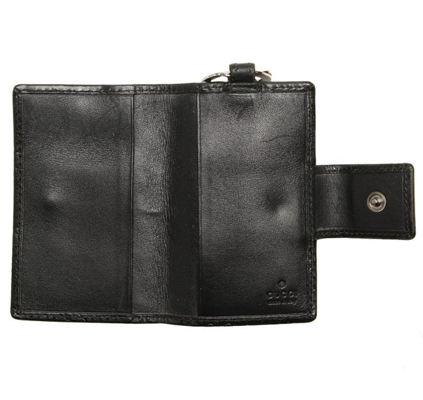 グッチ シマ 162363 ブラック 黒 レザー キーケース ユニセックス GUCCI 中古