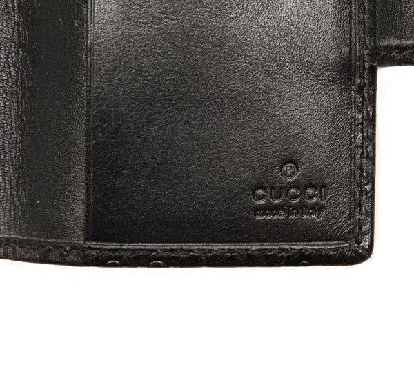 グッチ シマ 162363 ブラック 黒 レザー キーケース ユニセックス GUCCI 中古