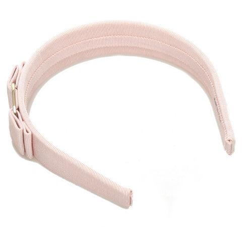 サルヴァトーレフェラガモ ヴァラリボン ピンク ゴールド コットン ヘアアクセサリー カチューシャ レディース Salvatore Ferragamo 中古