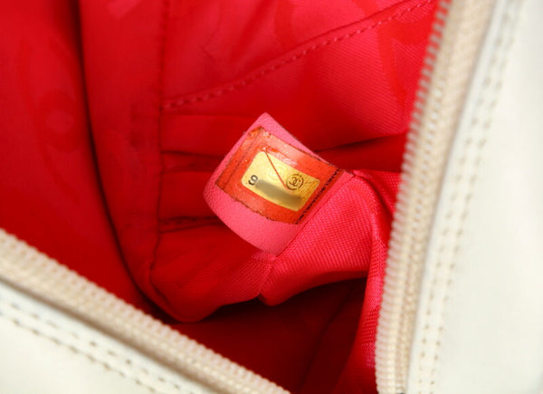シャネル カンボンライン ホワイト ブラック  ラムスキン 肩掛け ショルダーバッグ レディース CHANEL 中古