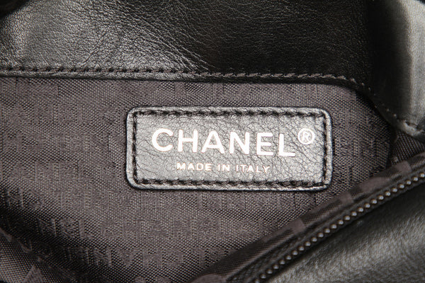 シャネル ココマーク ブラック ラムスキン ハンドバッグ レディース CHANEL 中古