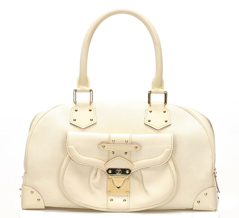ルイ ヴィトン スハリ シュペールブ M91891 ブロン アイボリー レザー ハンドバッグ レディース LOUIS VUITTON 中古