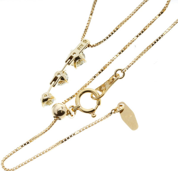 タサキ K18YG イエローゴールド ダイヤ 計0.5ct ネックレス レディース TASAKI 中古