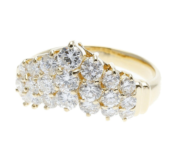 K18YG イエローゴールド ダイヤ1.57ct リング 指輪 レディース 10号 中古