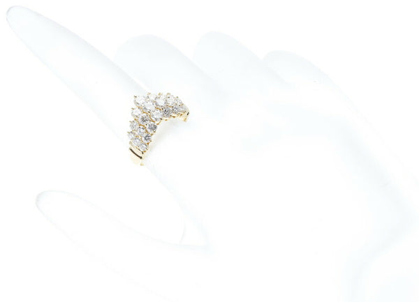 K18YG イエローゴールド ダイヤ1.57ct リング 指輪 レディース 10号 中古