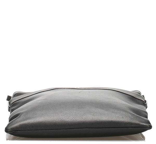 ロエベ ブラック レザー 斜め掛け ショルダーバッグ レディース LOEWE 【中古】