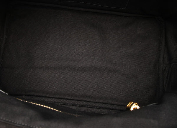 プラダ カナパ オレンジ ホワイト ブラック キャンバス ハンドバッグ レディース PRADA 中古