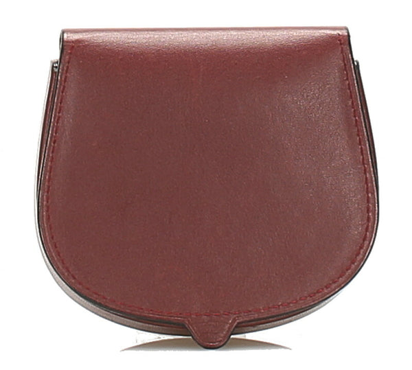 カルティエ マスト L3000114 ボルドー レザー コインケース レディース CARTIER 中古