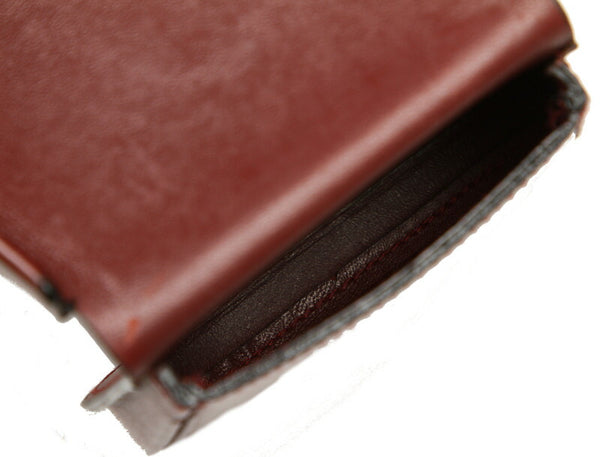 カルティエ マスト L3000114 ボルドー レザー コインケース レディース CARTIER 中古