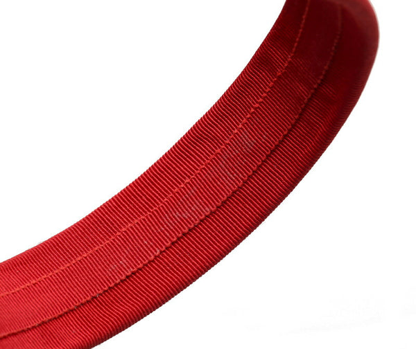 サルヴァトーレフェラガモ ヴァラ レッド コットン ヘアアクセサリー カチューシャ レディース Salvatore Ferragamo 中古