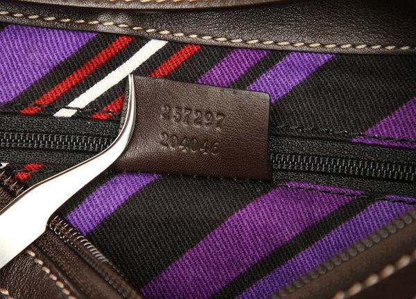 グッチ GGクリスタル 257297 ブラウン 茶 PVC レザー ショルダーバッグ レディース GUCCI 中古