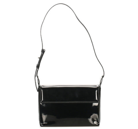 サルヴァトーレフェラガモ AF-21 9765 ブラック 黒 エナメル ショルダーバッグ レディース Salvatore Ferragamo 中古