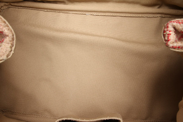 プラダ ツイード ピンク ツイード トートバッグ レディース PRADA 中古