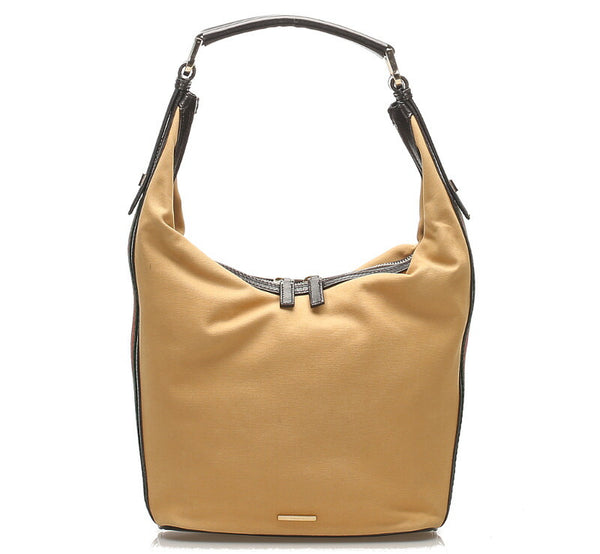 グッチ シェリー 2404 ベージュ キャンバス レザー ショルダーバッグ レディース GUCCI 中古