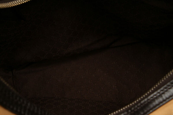 グッチ シェリー 2404 ベージュ キャンバス レザー ショルダーバッグ レディース GUCCI 中古