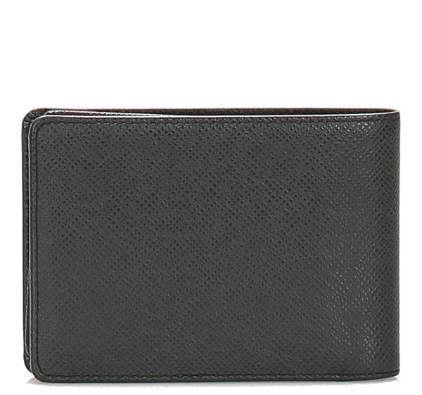 ルイ ヴィトン タイガ ポルトビエ ３ヴォレ M30422 ブラック 黒 レザー 二つ折り財布 メンズ LOUIS VUITTON 中古