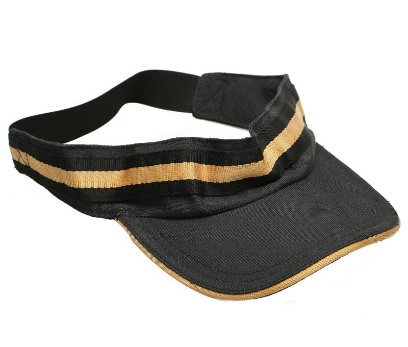 グッチ サンバイザー ブラック イエロー ポリエステル ヘアアクセサリー レディース GUCCI 中古
