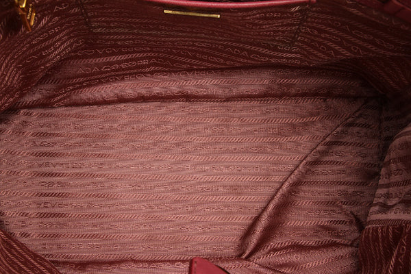 プラダ ピンク サフィアーノ ショルダーバッグ レディース PRADA 中古