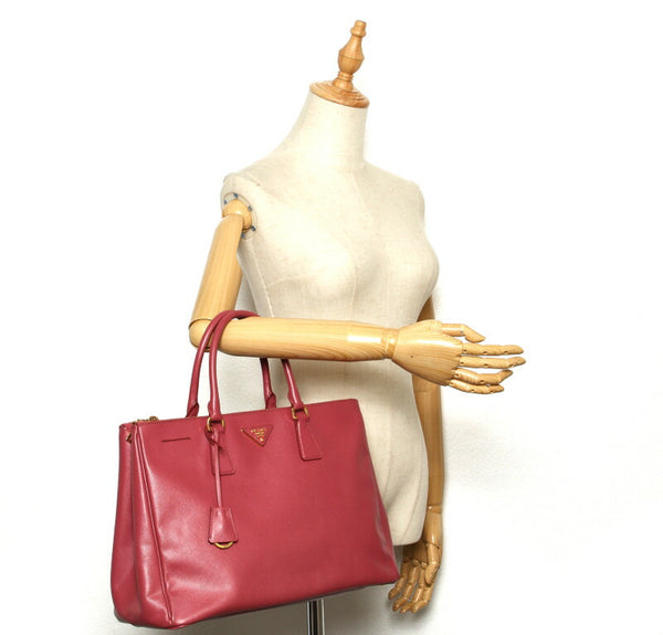 プラダ ピンク サフィアーノ ショルダーバッグ レディース PRADA 中古
