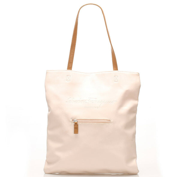 サルヴァトーレフェラガモ ピンク レザー トートバッグ レディース Salvatore Ferragamo 中古