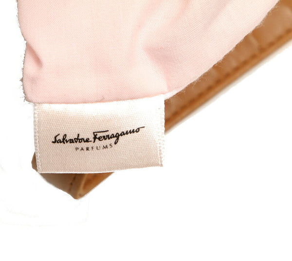 サルヴァトーレフェラガモ ピンク レザー トートバッグ レディース Salvatore Ferragamo 中古
