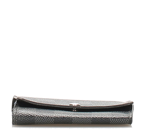 ルイ ヴィトン ダミエグラフィット ミュルティクレ6 N62662 ブラック グレー PVC レザー キーケース メンズ LOUIS VUITTON 中古