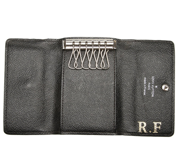ルイ ヴィトン ダミエグラフィット ミュルティクレ6 N62662 ブラック グレー PVC レザー キーケース メンズ LOUIS VUITTON 中古