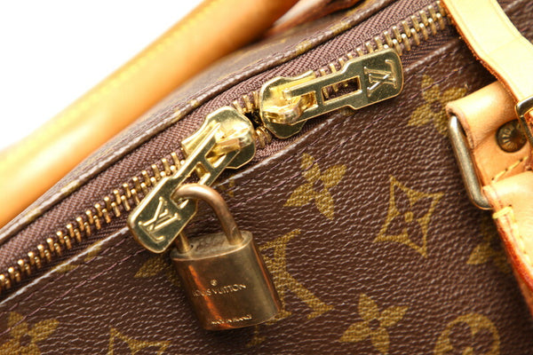 ルイ ヴィトン モノグラム キーポル バンドリエール 60 M41412 ブラウン 茶 PVC レザー ボストンバッグ レディース LOUIS VUITTON 中古