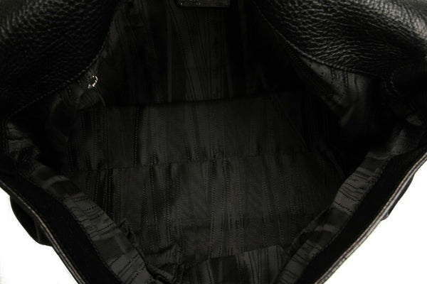 サルヴァトーレフェラガモ ガンチーニ GG-21 D295 ブラック 黒 レザー ショルダーバッグ レディース Salvatore Ferragamo 【中古】