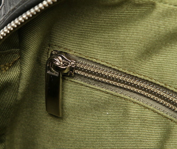 ガンチーニ EY-21 4912 ブラック  PVC レザー ショルダーバッグ レディース 中古