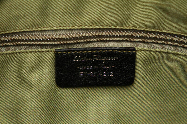 ガンチーニ EY-21 4912 ブラック  PVC レザー ショルダーバッグ レディース 中古