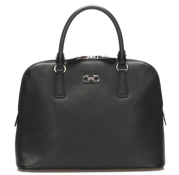 サルヴァトーレフェラガモ ダリナ DH-21 B523 ブラック レザー ハンドバッグ レディース Salvatore Ferragamo 中古