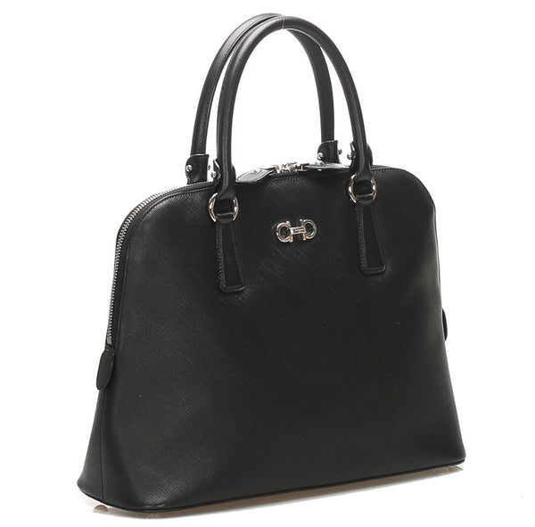 サルヴァトーレフェラガモ ダリナ DH-21 B523 ブラック レザー ハンドバッグ レディース Salvatore Ferragamo 中古