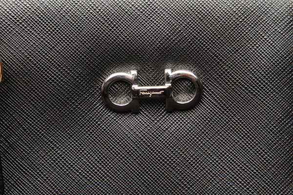 サルヴァトーレフェラガモ ダリナ DH-21 B523 ブラック レザー ハンドバッグ レディース Salvatore Ferragamo 中古