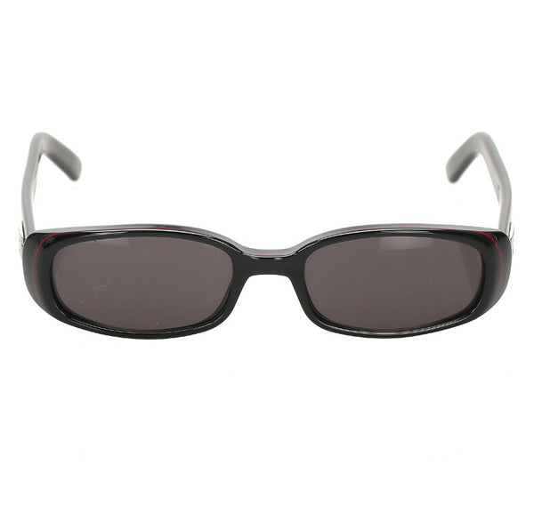 グッチ シェリーライン ブラック 黒 プラスチック サングラス レディース GUCCI 中古