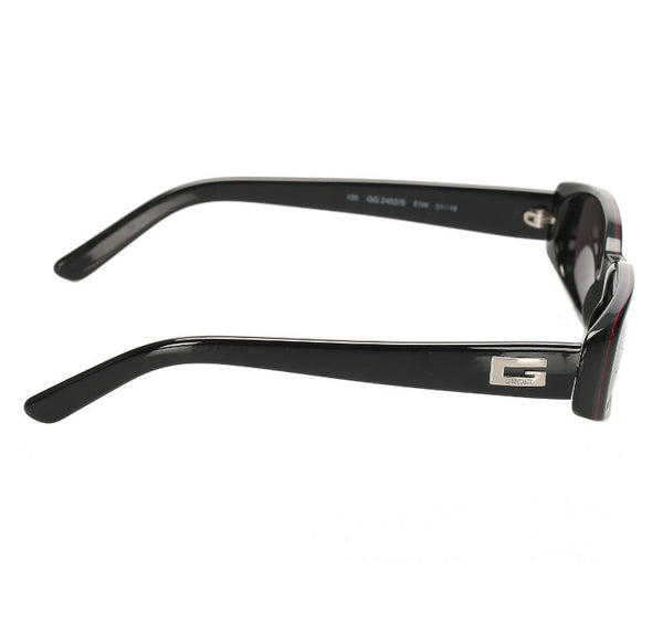グッチ シェリーライン ブラック 黒 プラスチック サングラス レディース GUCCI 中古