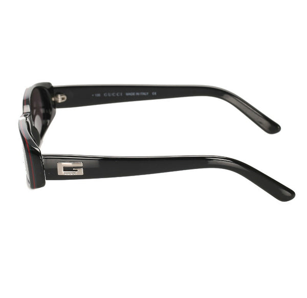 グッチ シェリーライン ブラック 黒 プラスチック サングラス レディース GUCCI 中古