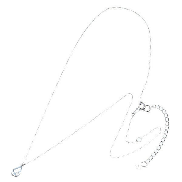 スタージュエリー K18WG ホワイトゴールド アクアマリン ネックレス レディース STAR JEWELRY 中古