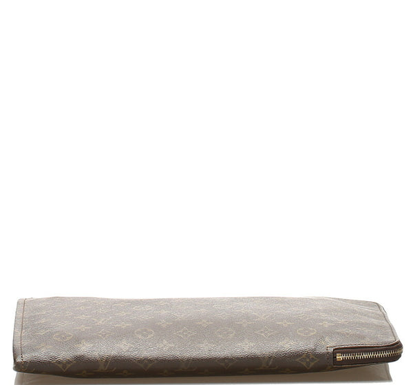 ルイ ヴィトン モノグラム ポッシュドキュマン M533456 ブラウン PVC レザー クラッチバッグ メンズ LOUIS VUITTON 中古