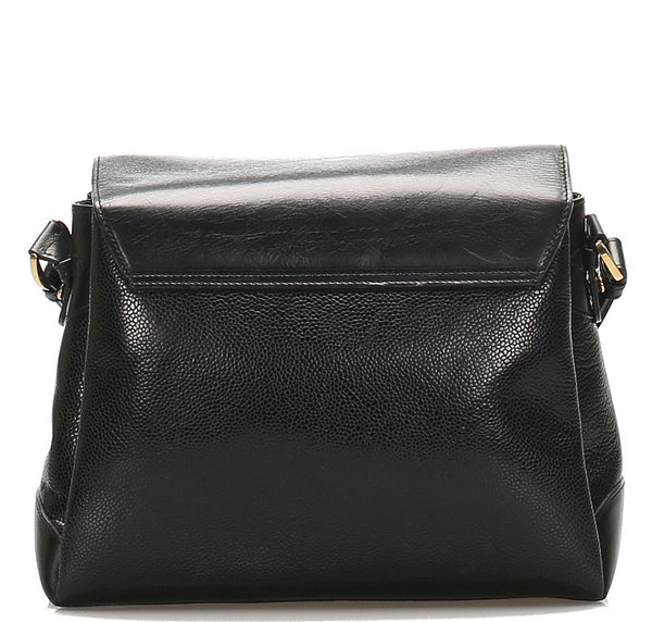 サルヴァトーレフェラガモ 021 0123 ブラック レザー ショルダーバッグ レディース Salvatore Ferragamo 中古